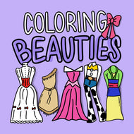 Digital Coloring Beauties Coloring Book