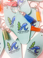 SURF the RIVER keychain