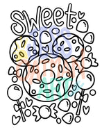 Donut Sweets Color Page