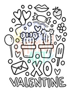 Valentine Color Page