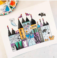 Halloween Small World Print