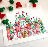 Christmas Small World Print