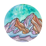 Circle Wave and Mountains