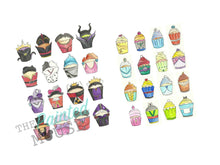 Load image into Gallery viewer, Princess and Villain Cupcake Print
