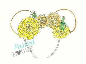 Yellow Childhood Cancer Ears