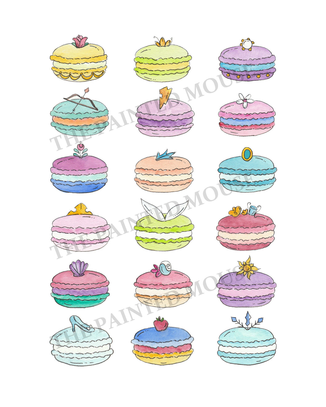 Macaron Princess Print