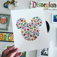 Summer Mickey Head Print