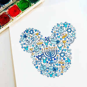 Hanukkah Mickey Head