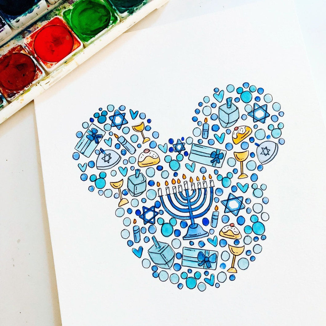 Hanukkah Mickey Head