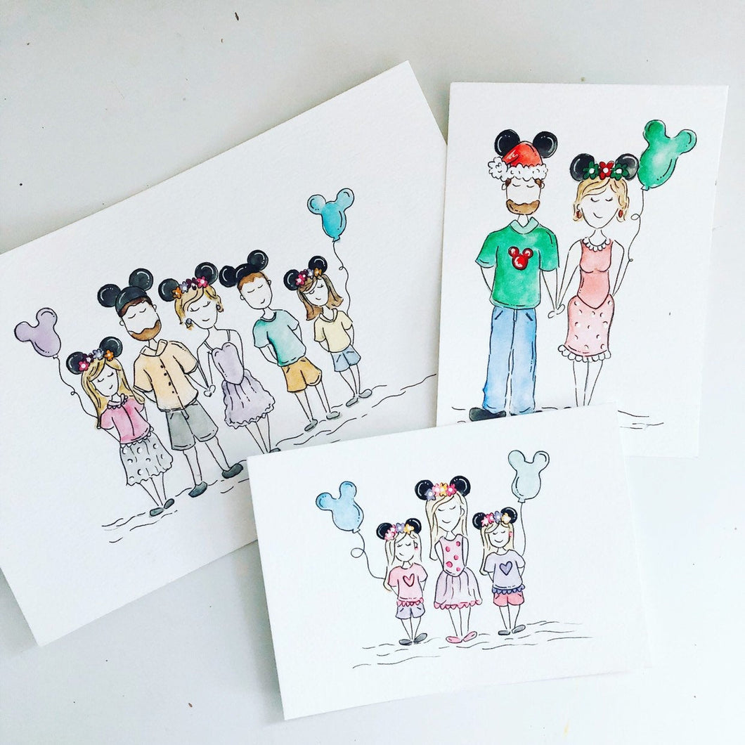 Custom Mickey Ears Family