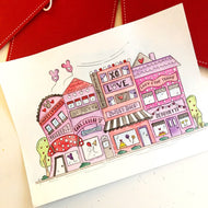 Valentine Town Print