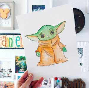 Baby Yoda Print