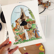 Splash Mountain Print