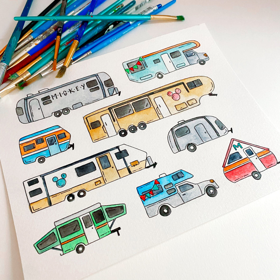 RV and Camper Print