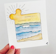 Beach Waves Print