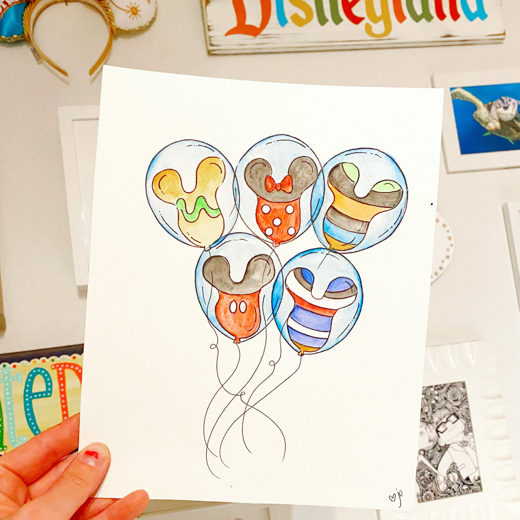 Fab 5 Balloons Print